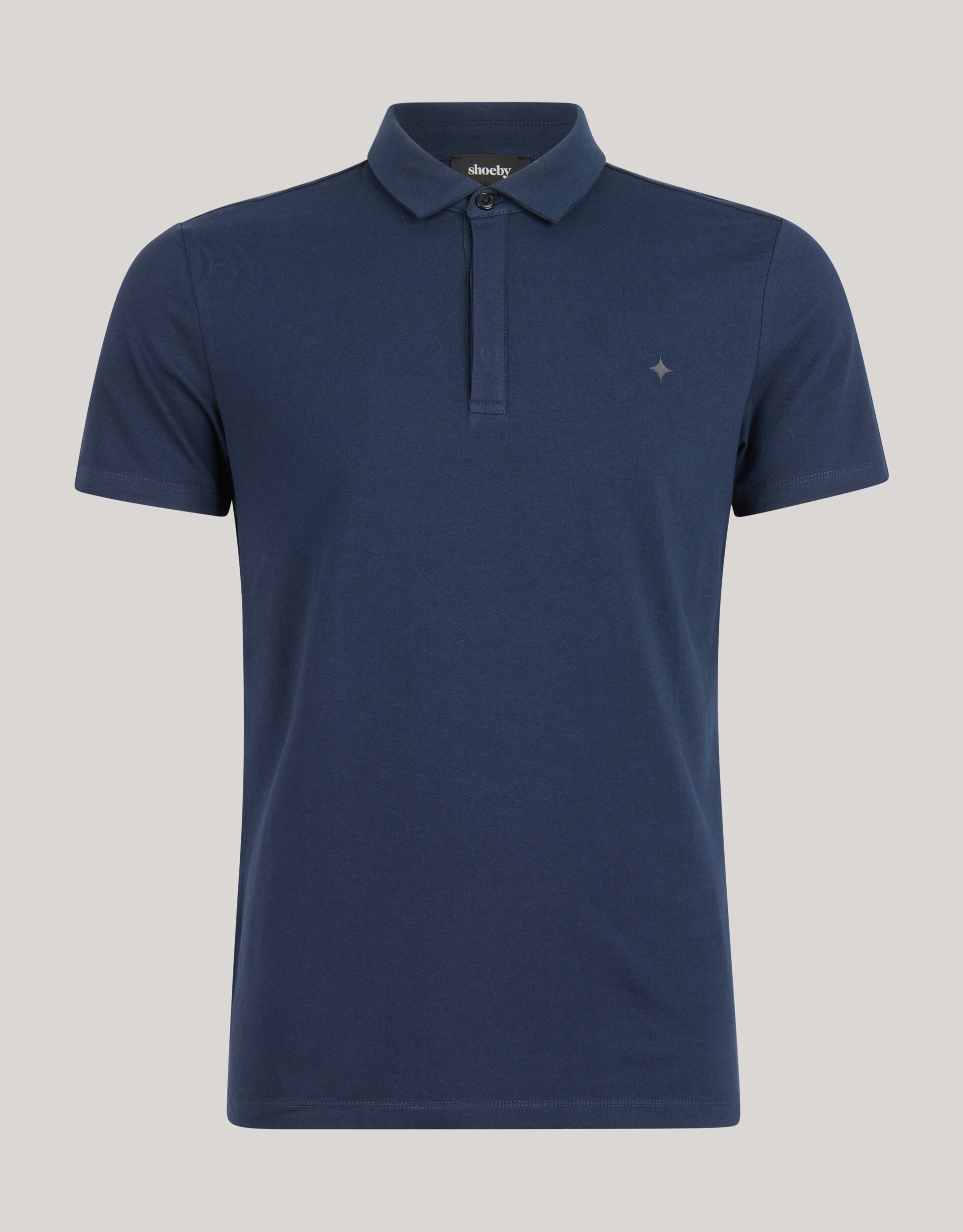 Jersey Polo Donkerblauw Shoeby