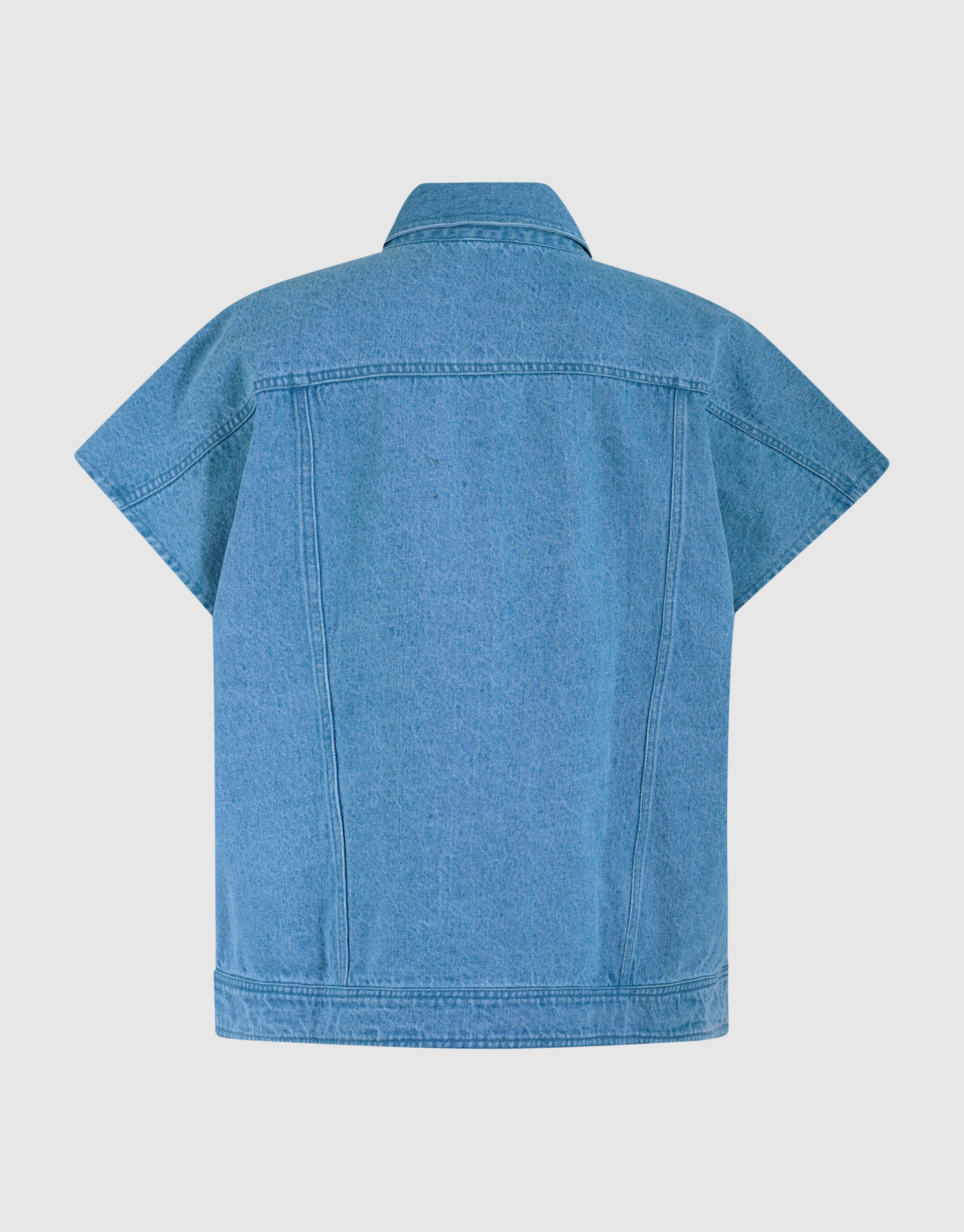 Oversized Denim Gilet Blauw SHOEBY WOMEN