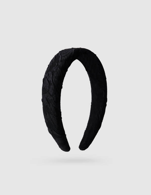 Jacquard Haarband Zwart SHOEBY ACCESSOIRES