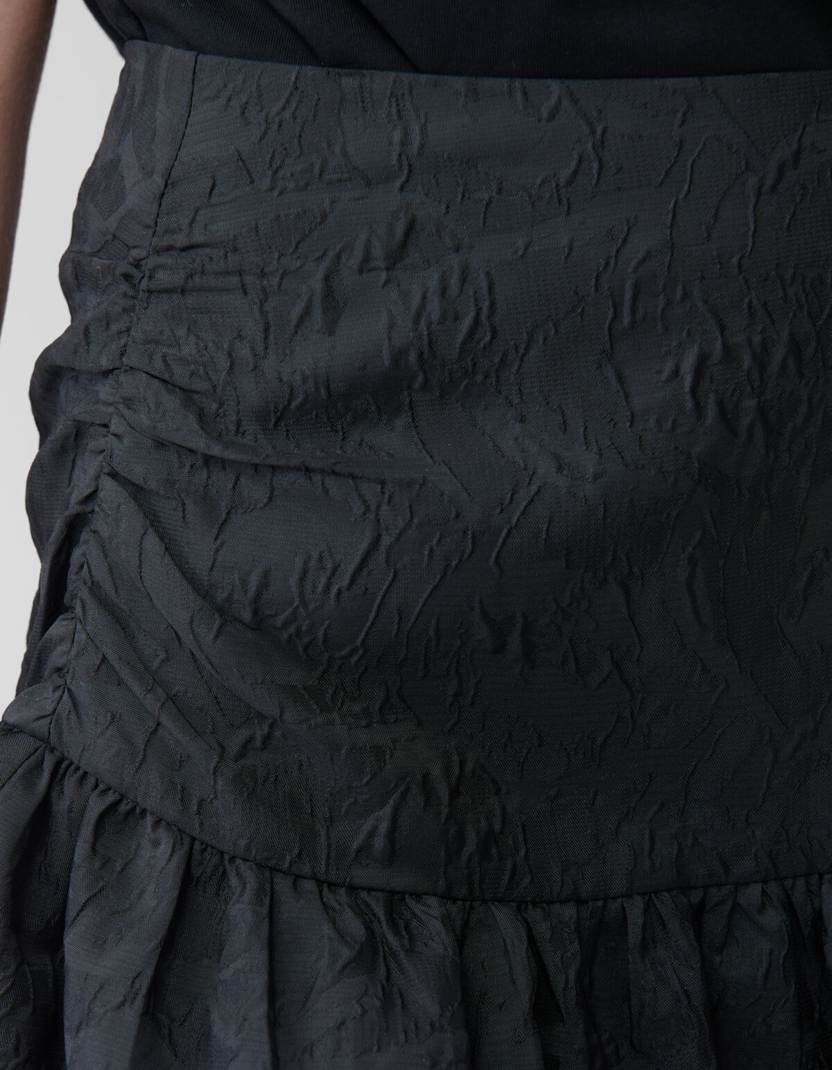 Jacquard Mini Rok Zwart SHOEBY WOMEN