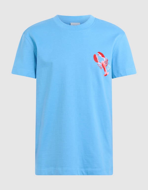 Kreeft Artwork T-shirt Lichtblauw SHOEBY GIRLS