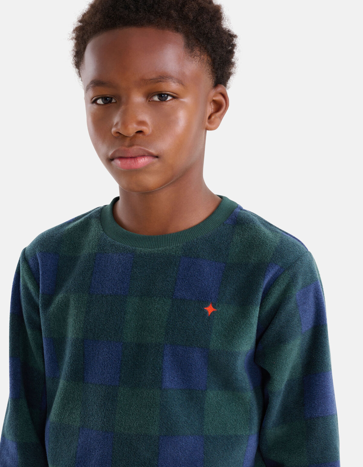 Fleece Sweater Donkergroen SHOEBY BOYS