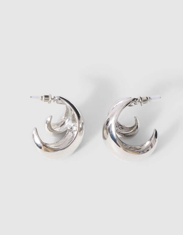 Double Drop Oorbellen Zilver SHOEBY ACCESSOIRES