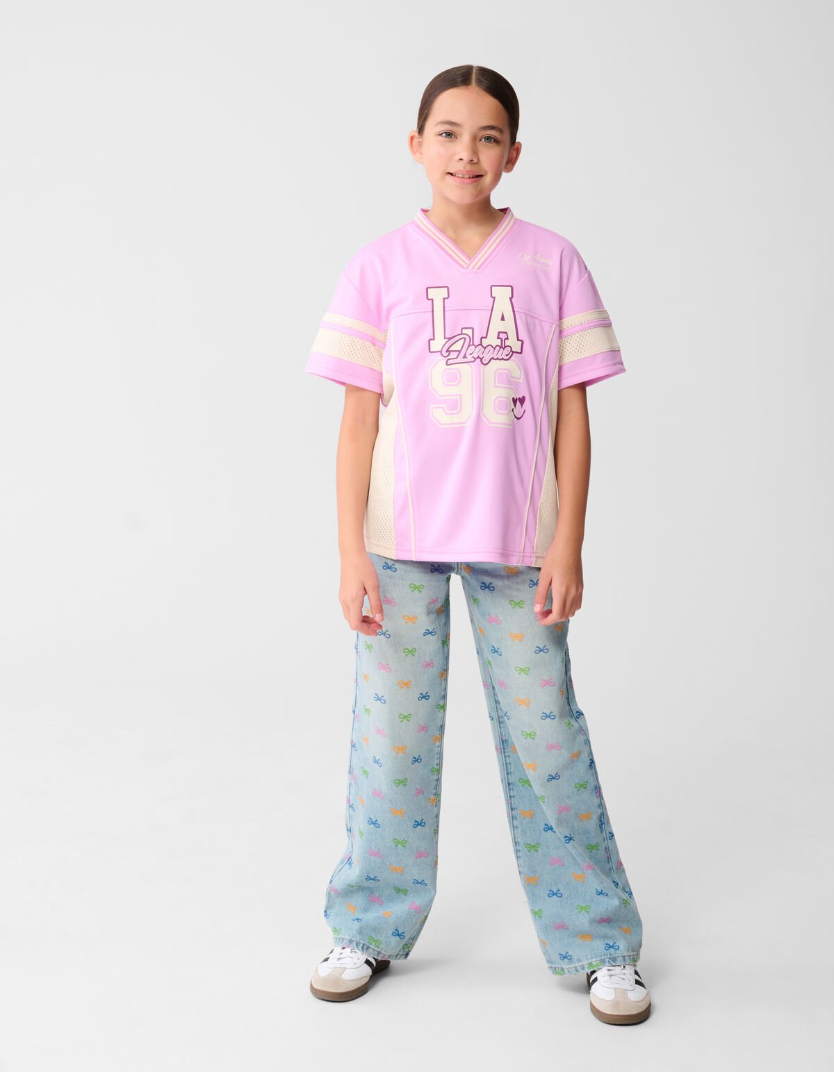 Baseball T-shirt Lichtroze SHOEBY GIRLS