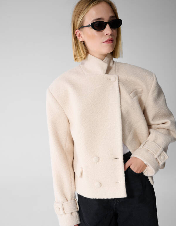 Teddy Boucl&eacute; Jack Gebroken Wit By Lonneke SHOEBY WOMEN