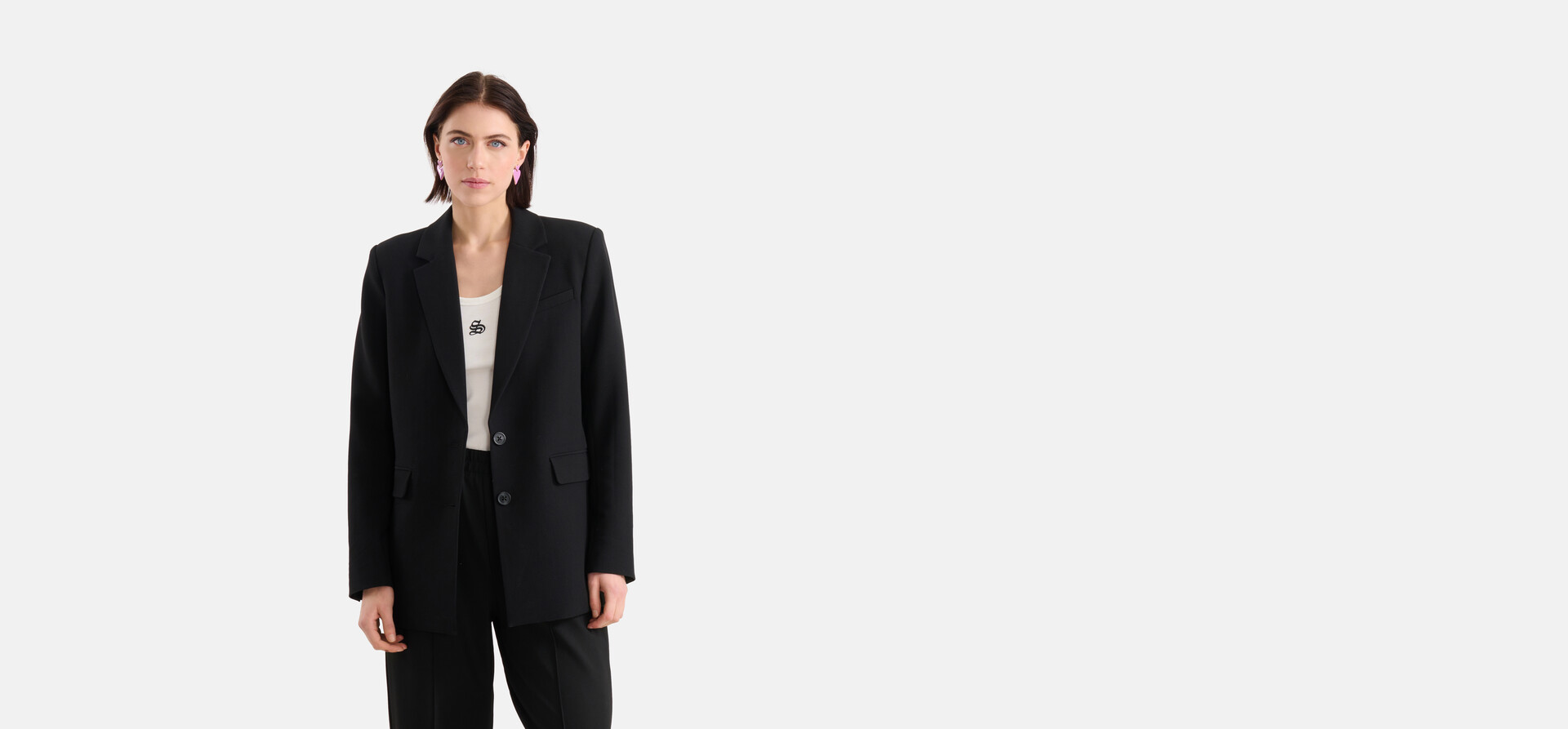 Basis Blazer Zwart SHOEBY WOMEN