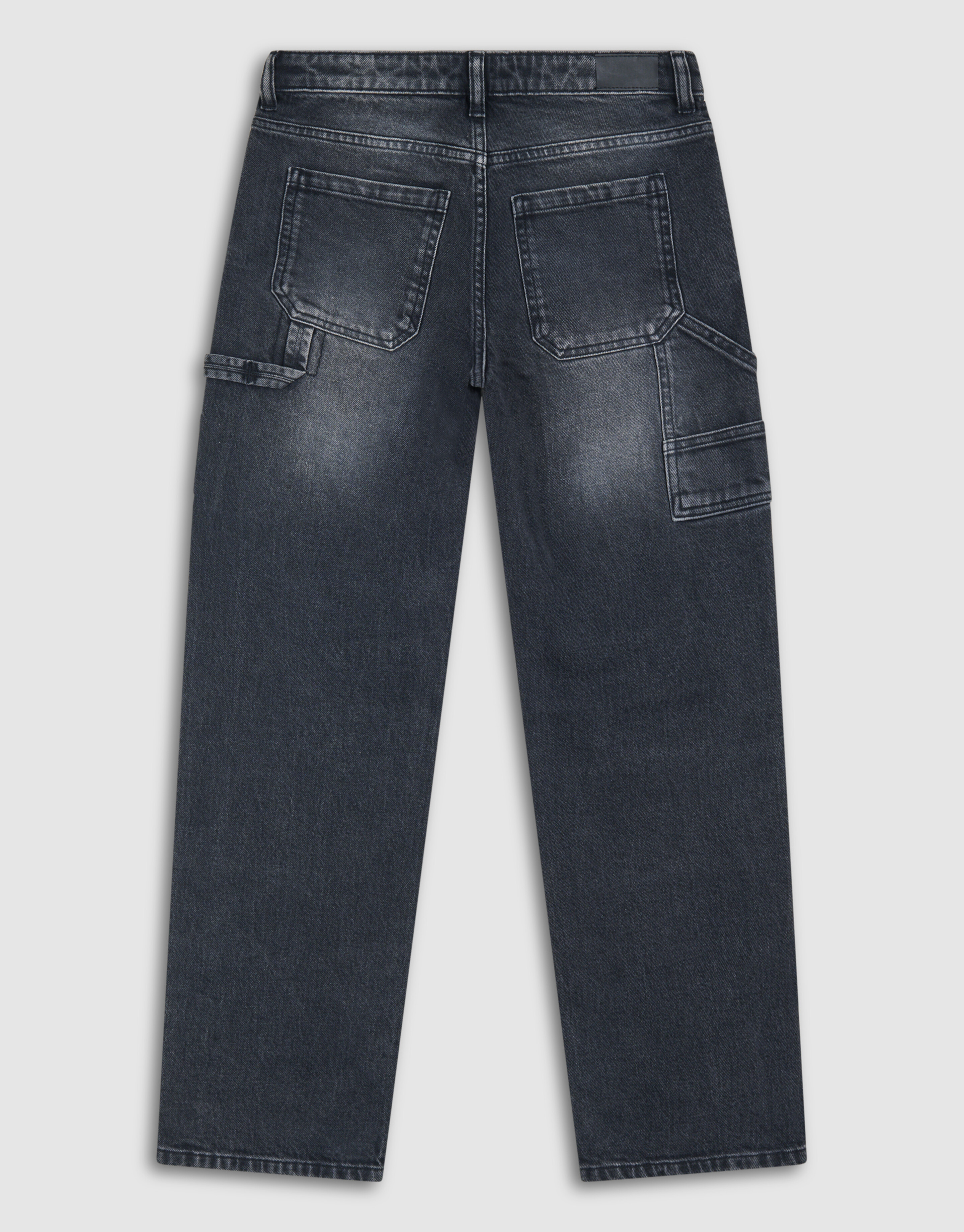 Straight Fit Jeans Donkergrijs SHOEBY BOYS