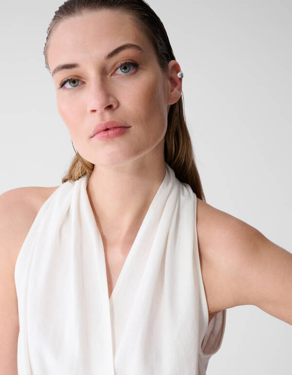 Drape Top Wit By Lonneke SHOEBY WOMEN