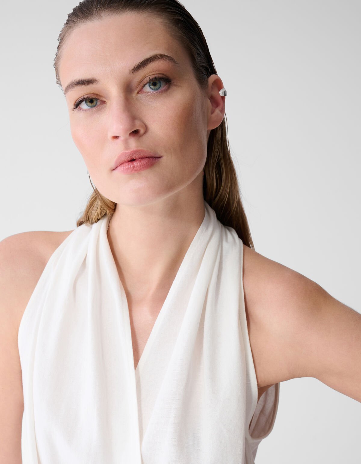 Drape Top Wit By Lonneke SHOEBY WOMEN