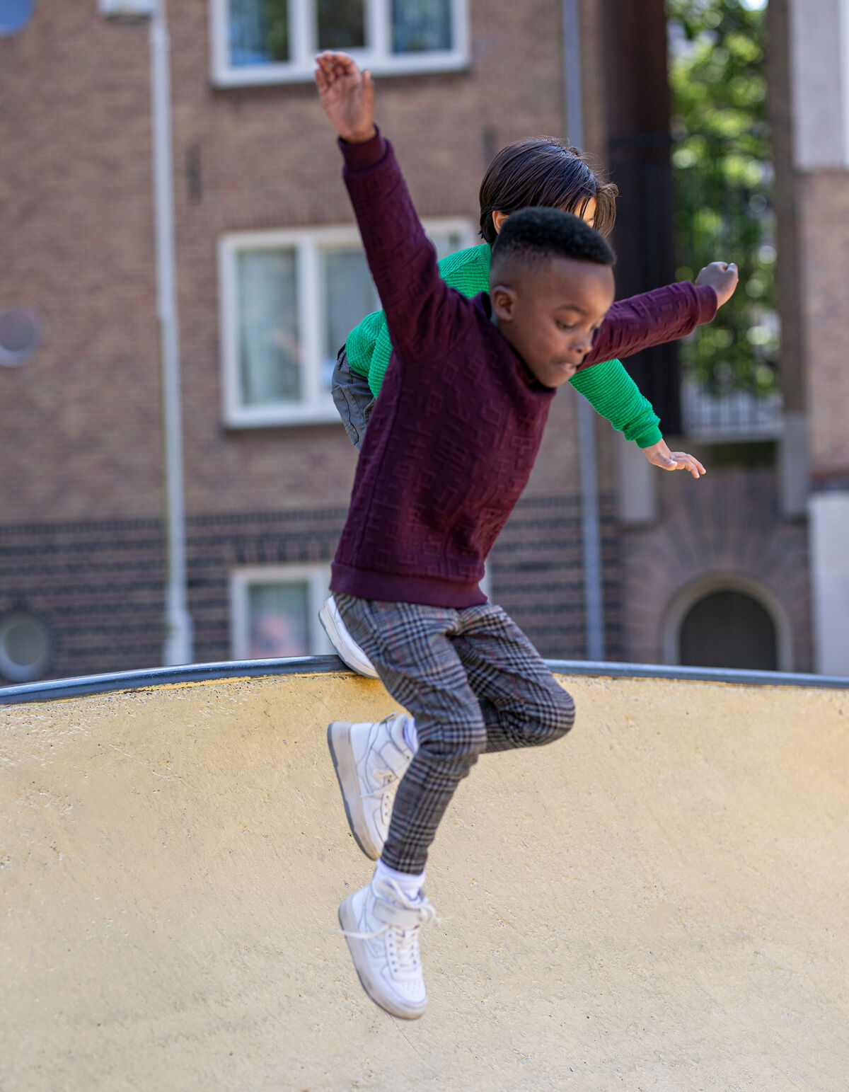 Structuur Sweater Bordeaux SHOEBY BOYS