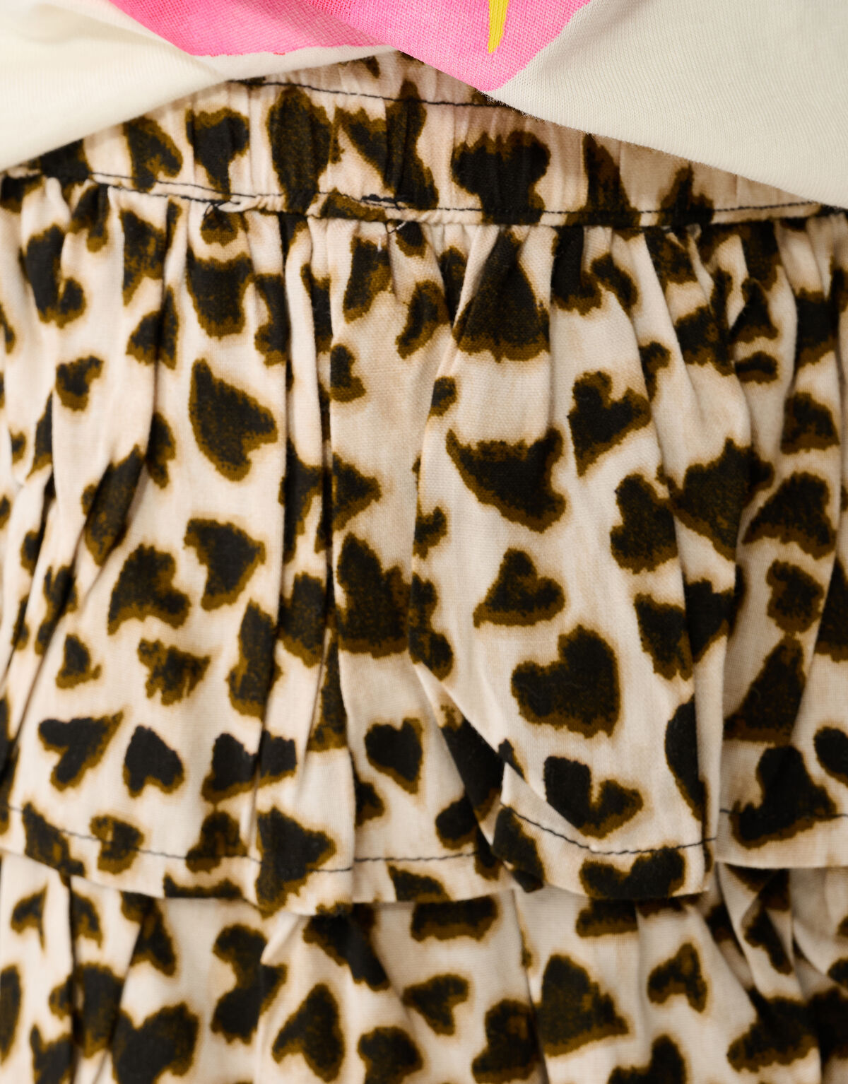 Heart Leopard Mini Rok Lichtbruin SHOEBY GIRLS