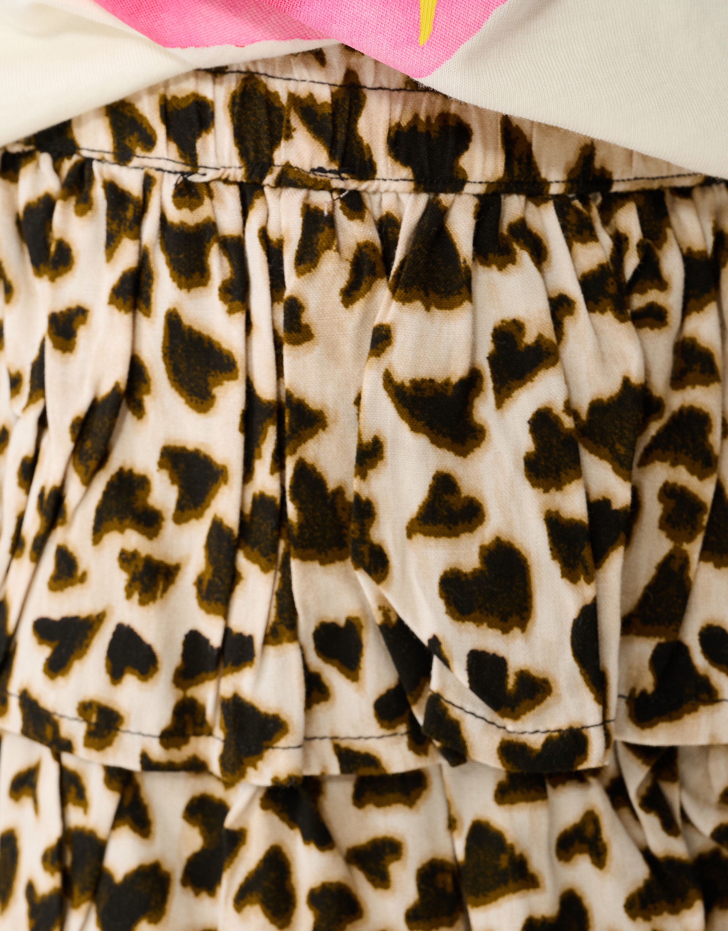 Heart Leopard Mini Rok Lichtbruin SHOEBY GIRLS