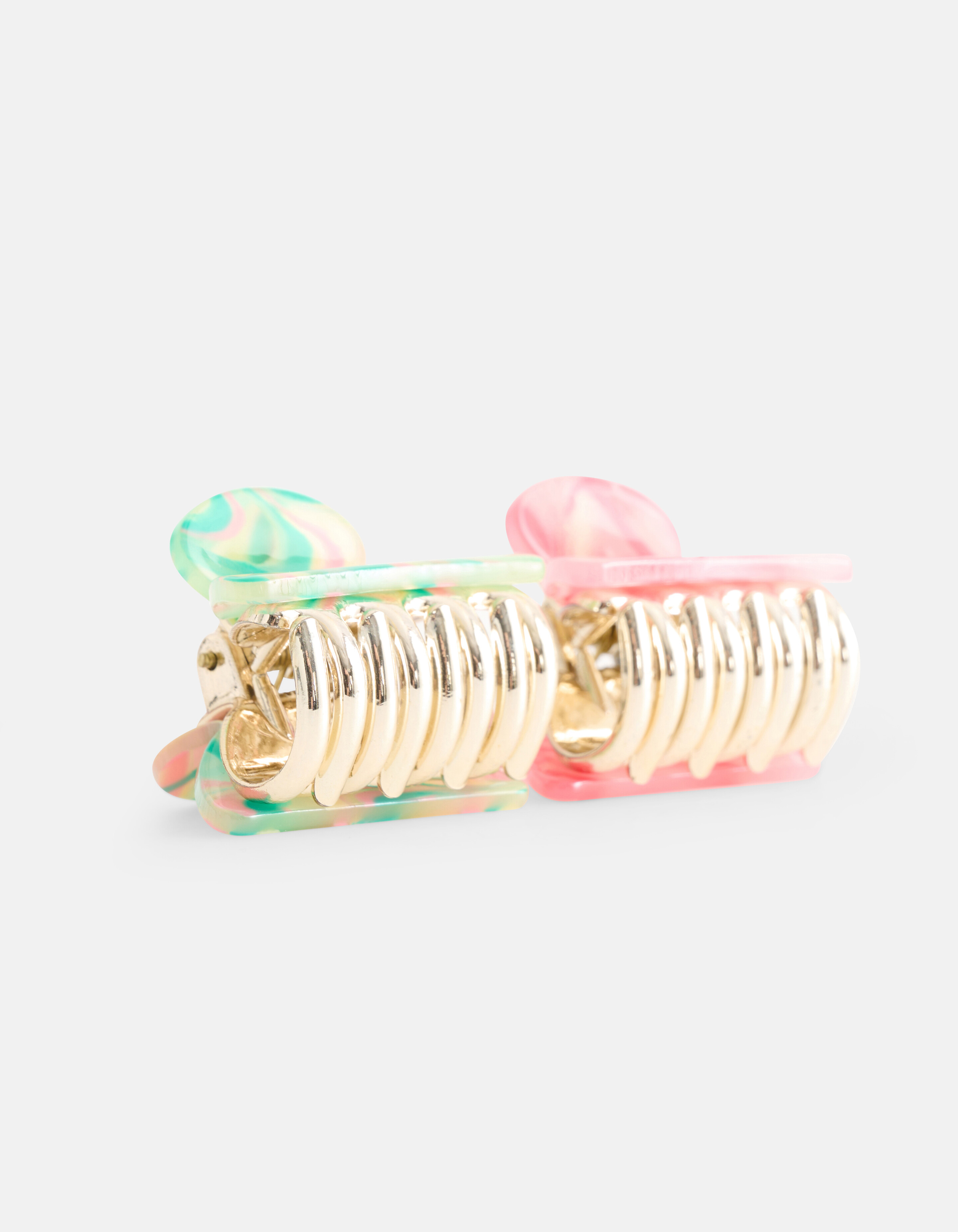 Haarclip Set Roze/Groen SHOEBY ACCESSOIRES