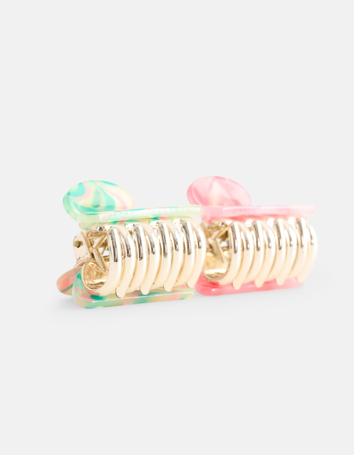 Haarclip Set Roze/Groen SHOEBY ACCESSOIRES