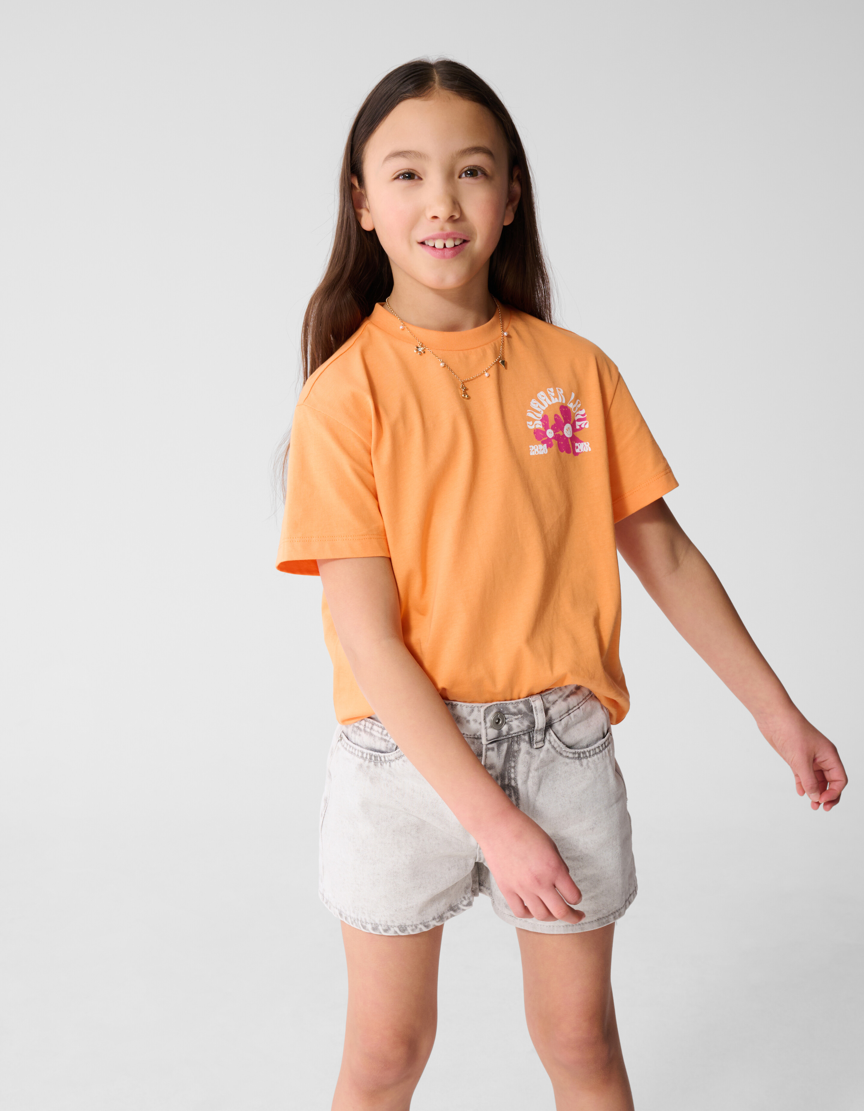 Summer Love T-shirt Oranje SHOEBY GIRLS