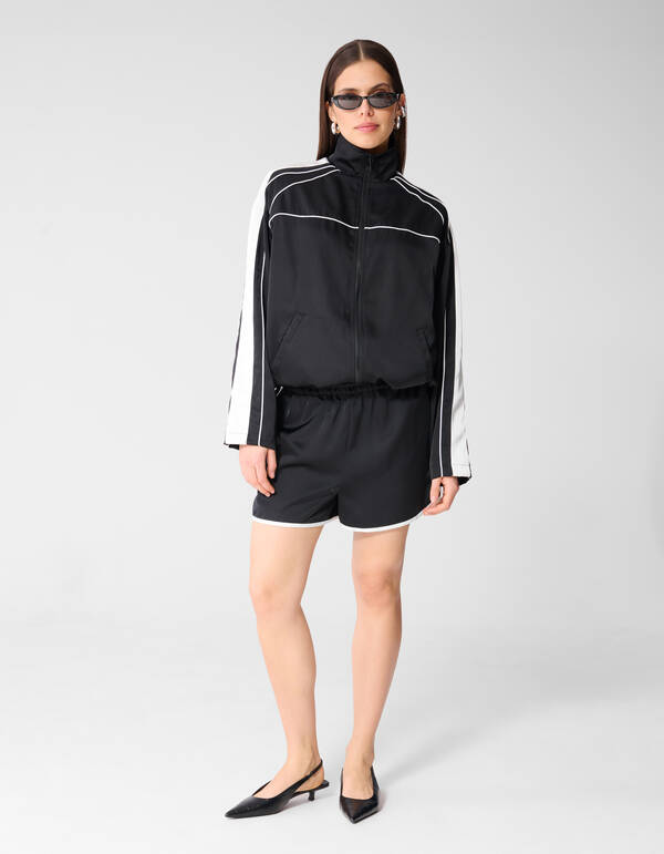 Satijnen Short Zwart By Monica SHOEBY WOMEN
