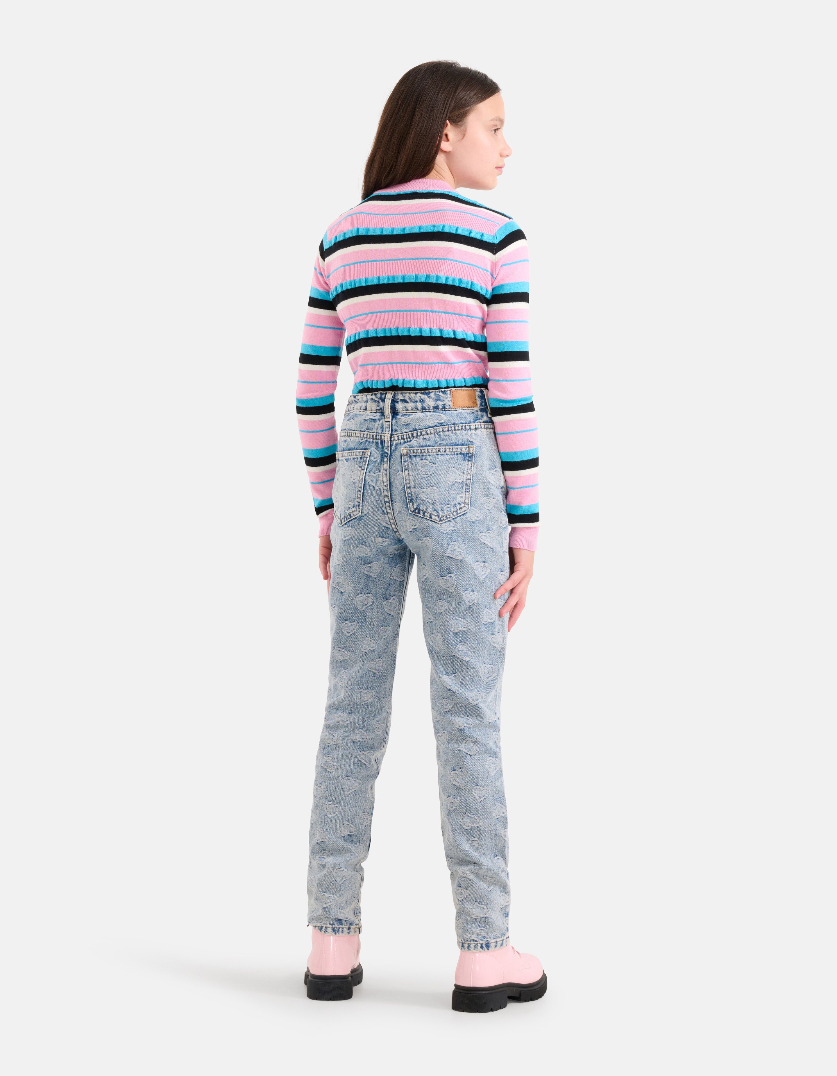 Jacquard Tapered Jeans Bleached SHOEBY GIRLS