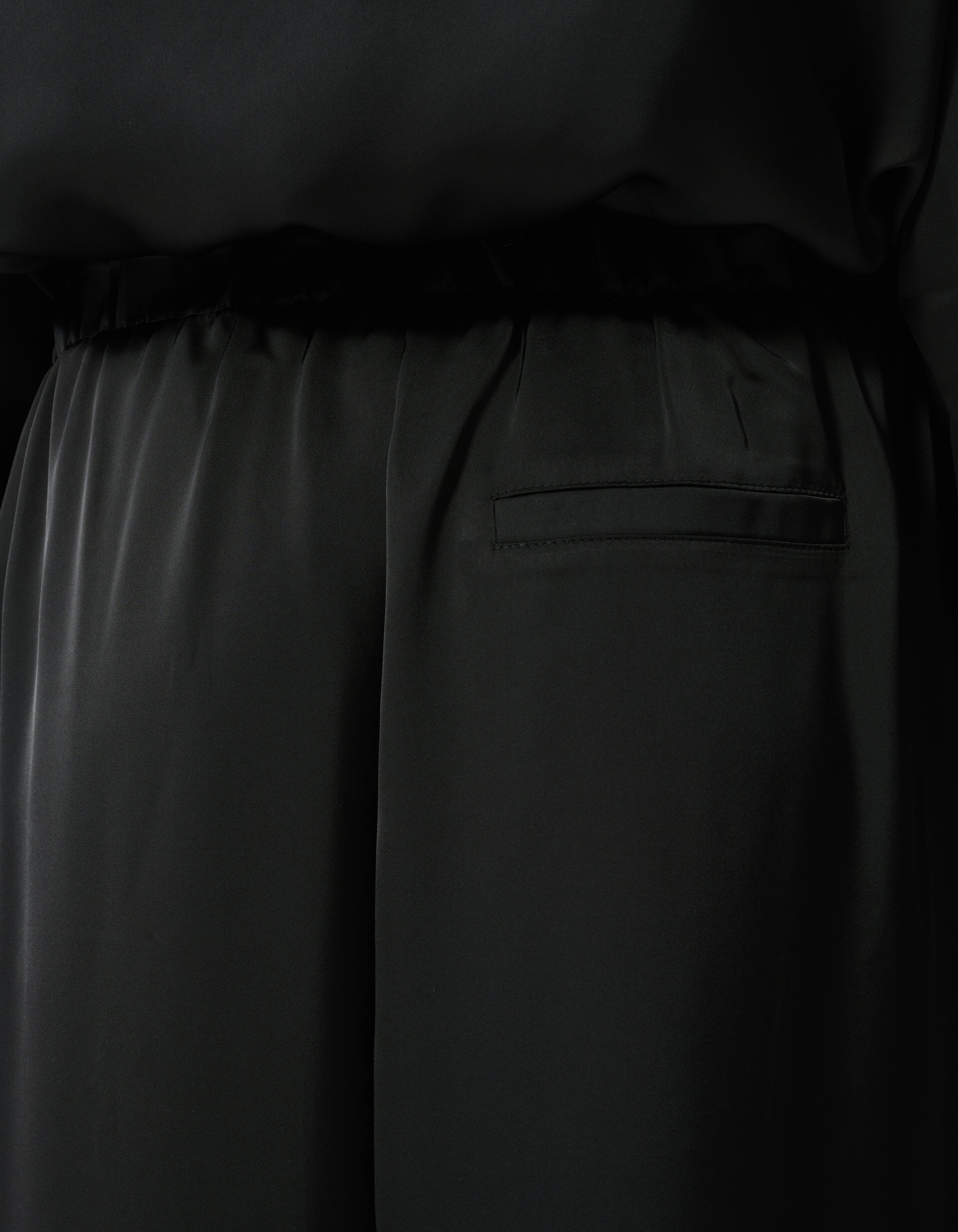 Satijnen Wide Leg Fit Broek Zwart SHOEBY WOMEN