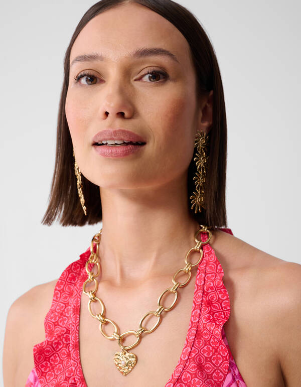 Printed Ruffle Bikini Top Roze SHOEBY ACCESSOIRES