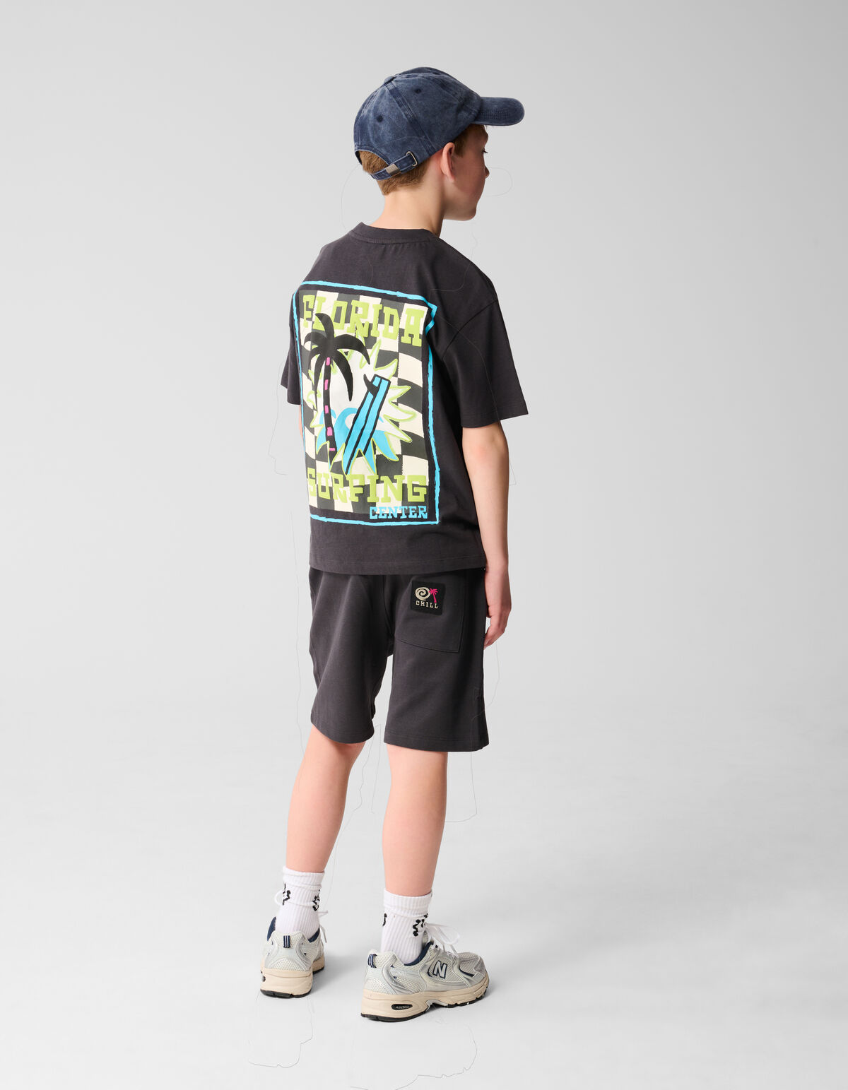 Surfing Short Donkergrijs SHOEBY BOYS