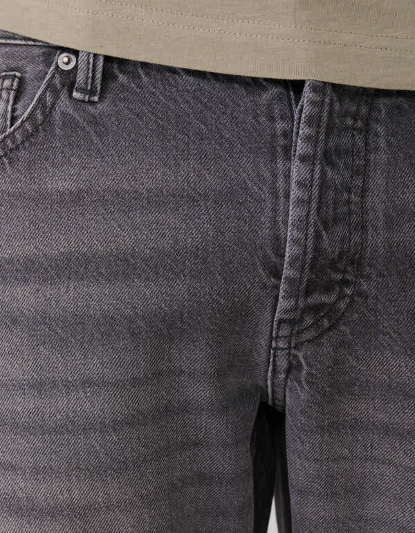 Modern Straight Fit Jeans Washed Zwart L32 SHOEBY MEN