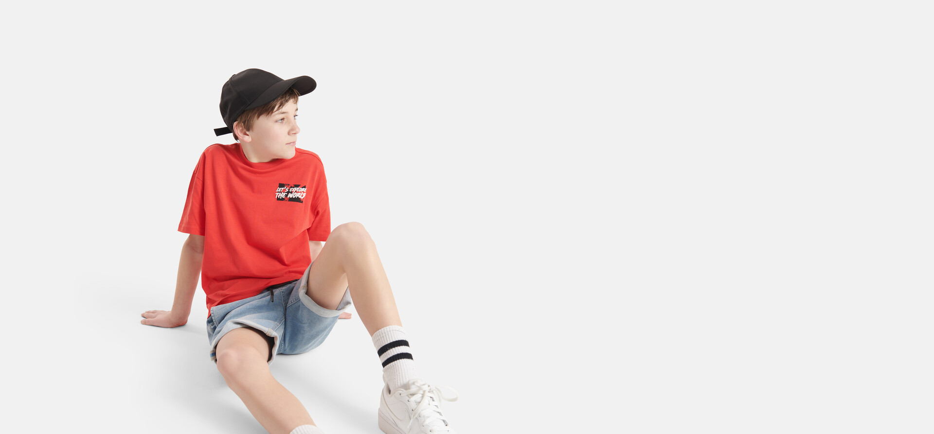 Puff T-shirt Rood SHOEBY BOYS