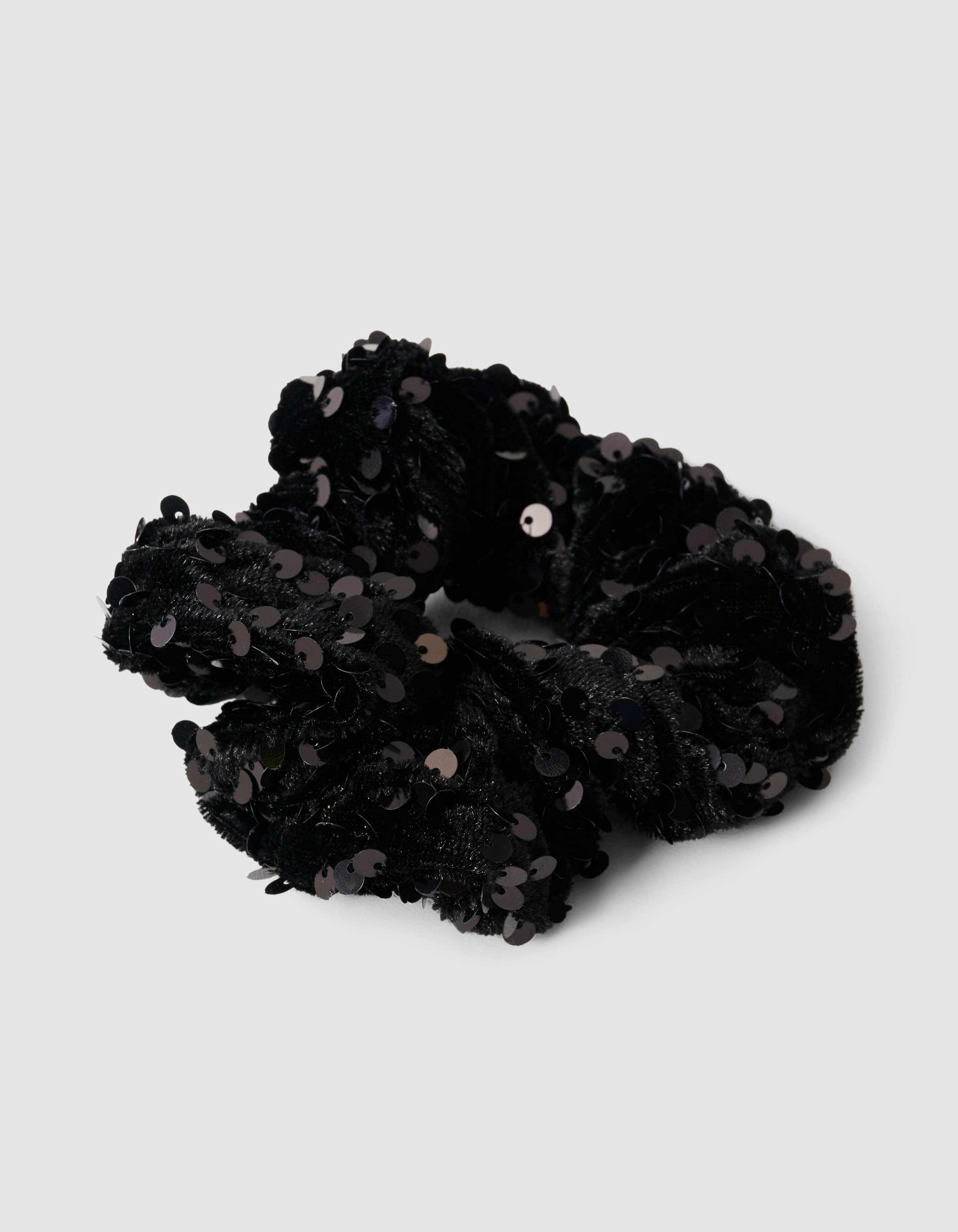 Sequin Scrunchie Zwart SHOEBY ACCESSOIRES