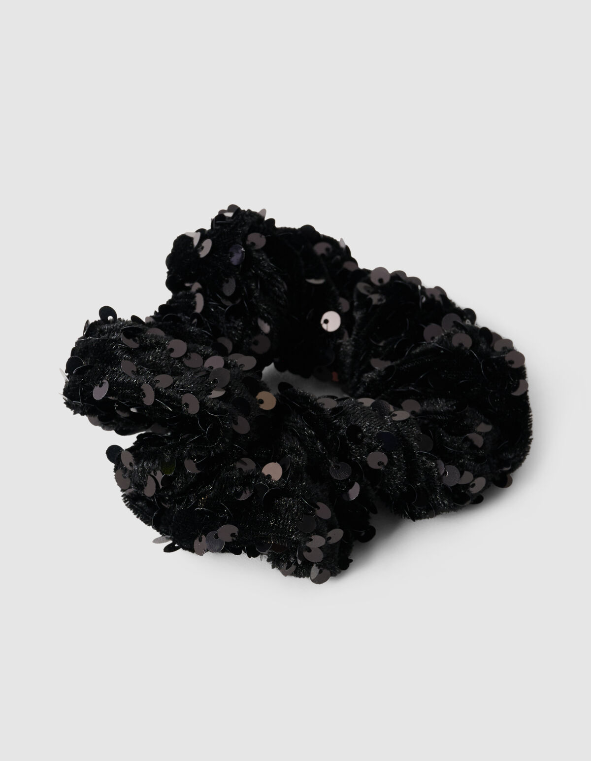 Sequin Scrunchie Zwart SHOEBY ACCESSOIRES