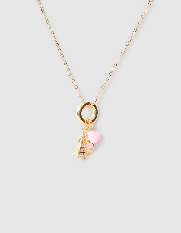 Paris Charm Ketting Goud SHOEBY ACCESSOIRES