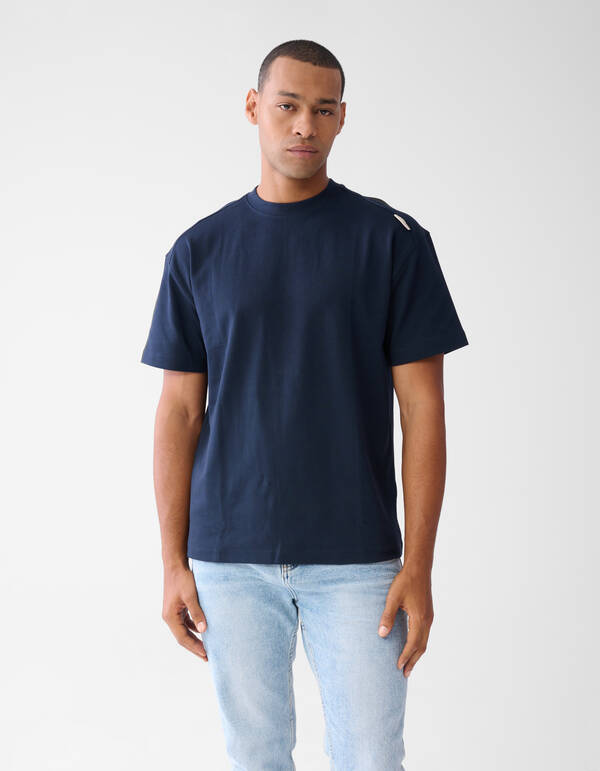 Label T-shirt Donkerblauw SHOEBY MEN