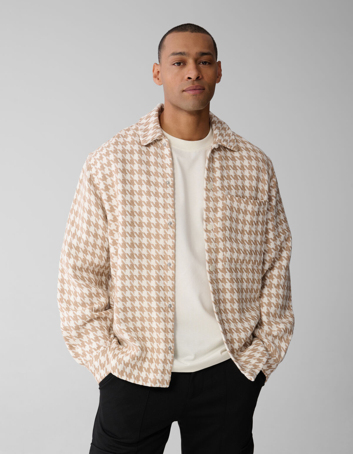 Ruiten Overshirt Zand SHOEBY MEN