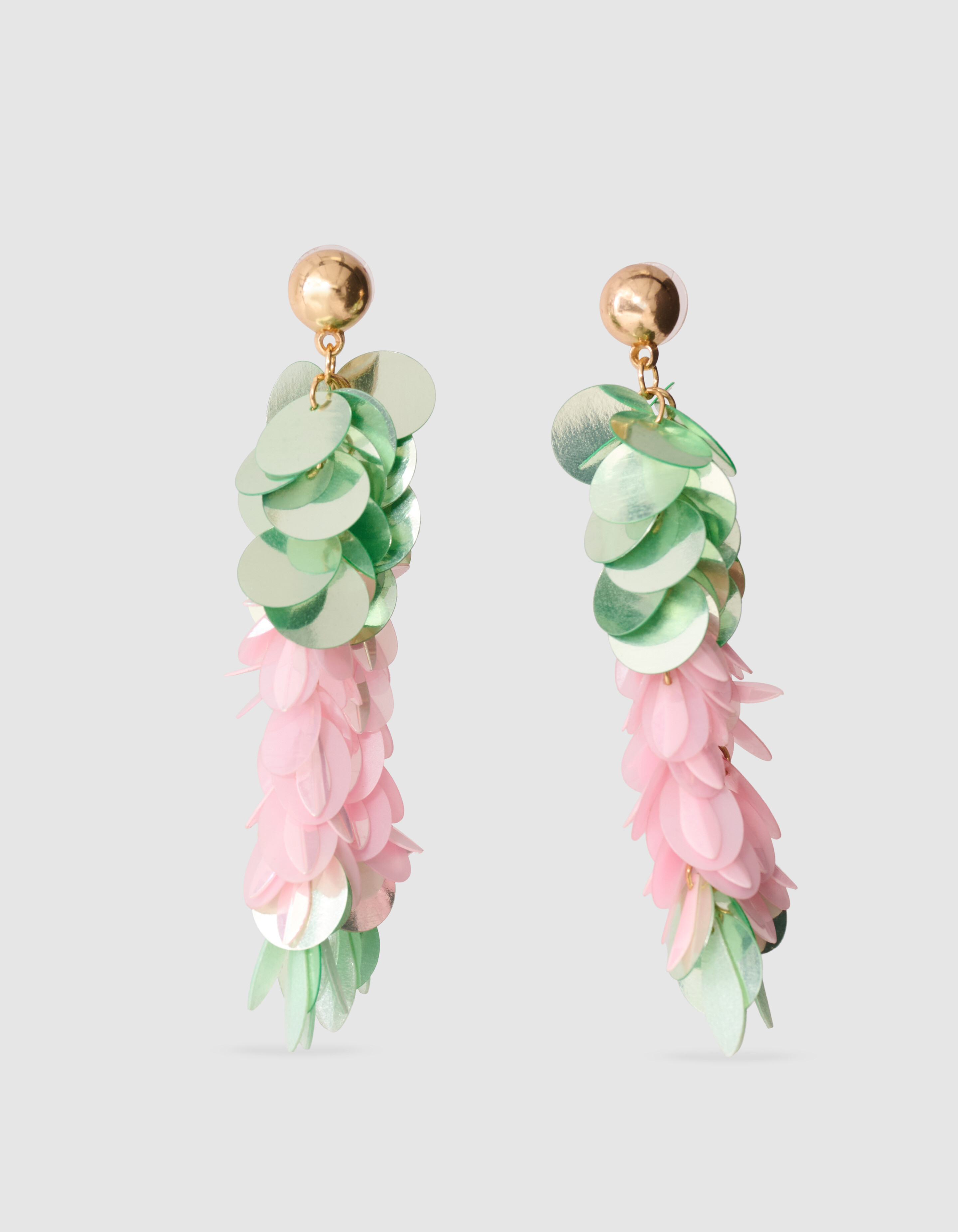 Statement Hanging Oorbellen Groen SHOEBY ACCESSOIRES