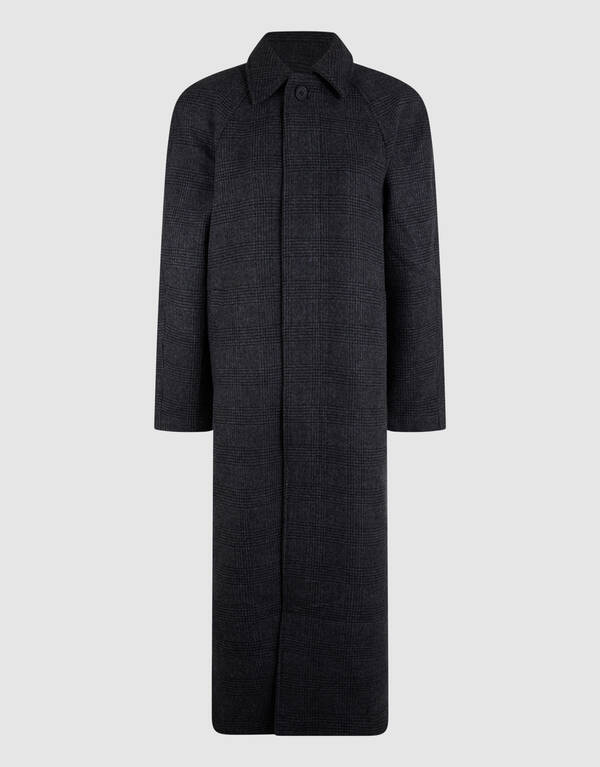 Oversized Ruiten Jas Donkergrijs SHOEBY WOMEN