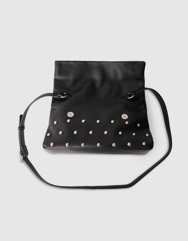 Folded Studs Tas Zwart SHOEBY ACCESSOIRES