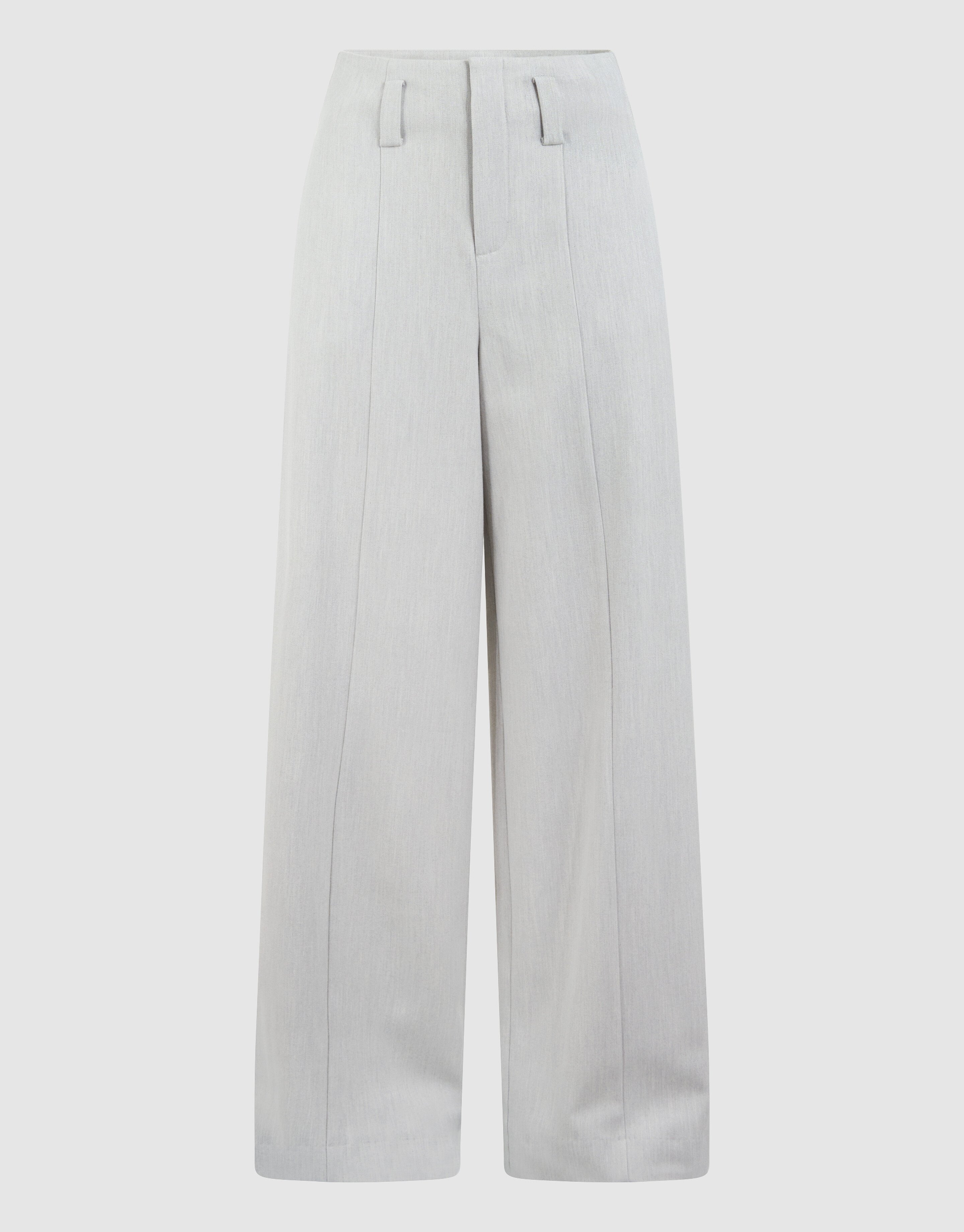 Wide Leg Fit Broek Lichtgrijs By Mieke SHOEBY WOMEN