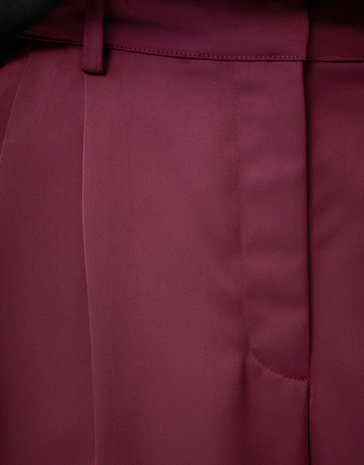 Satijnen Wide Leg Broek Donkerrood By Lonneke SHOEBY WOMEN