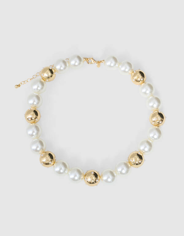 Mix Parel Ketting Goud SHOEBY ACCESSOIRES