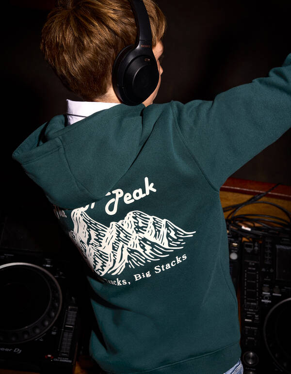 Hype Artwork Hoodie Donkergroen SHOEBY BOYS