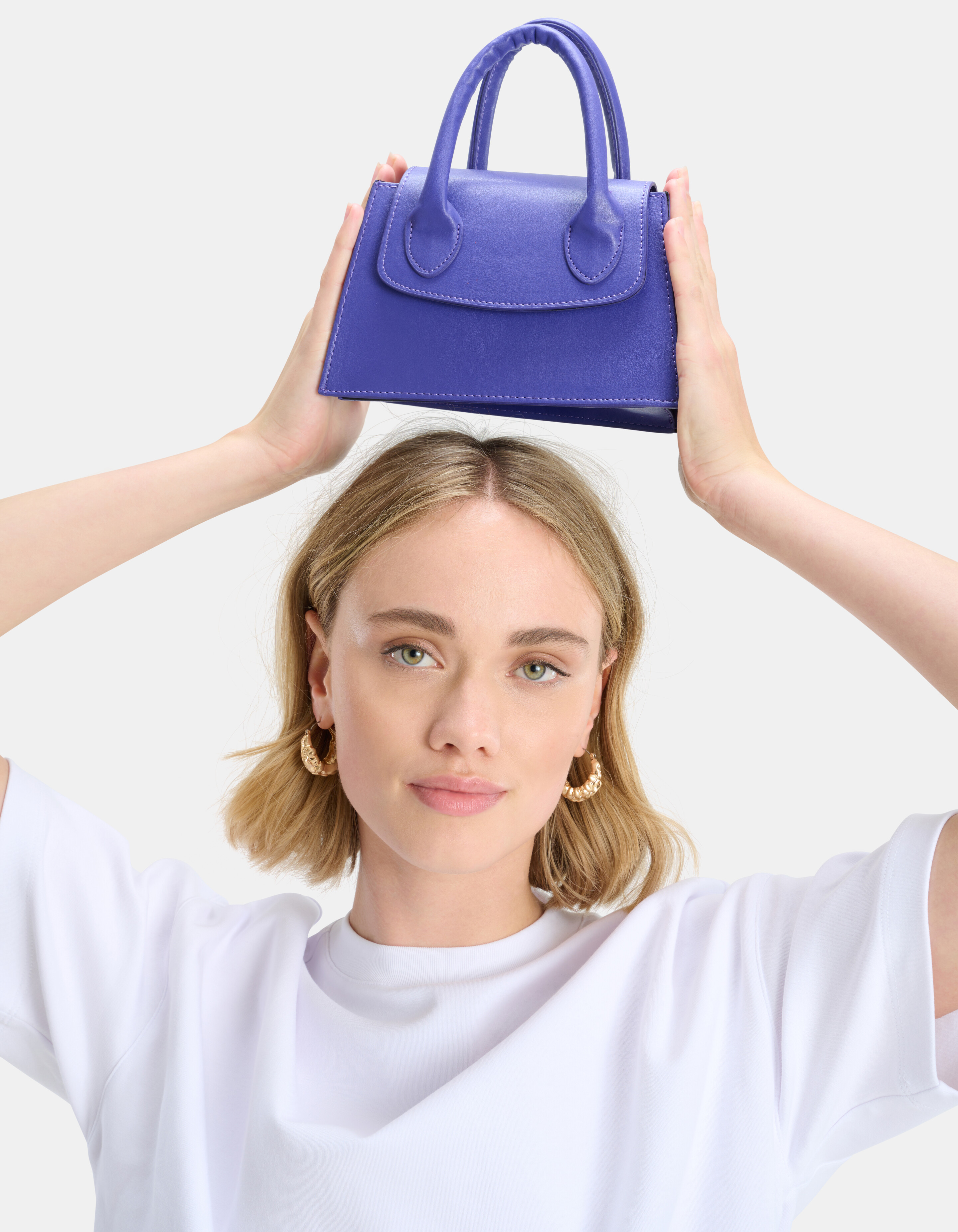 Small Handle Tas Paars SHOEBY ACCESSOIRES