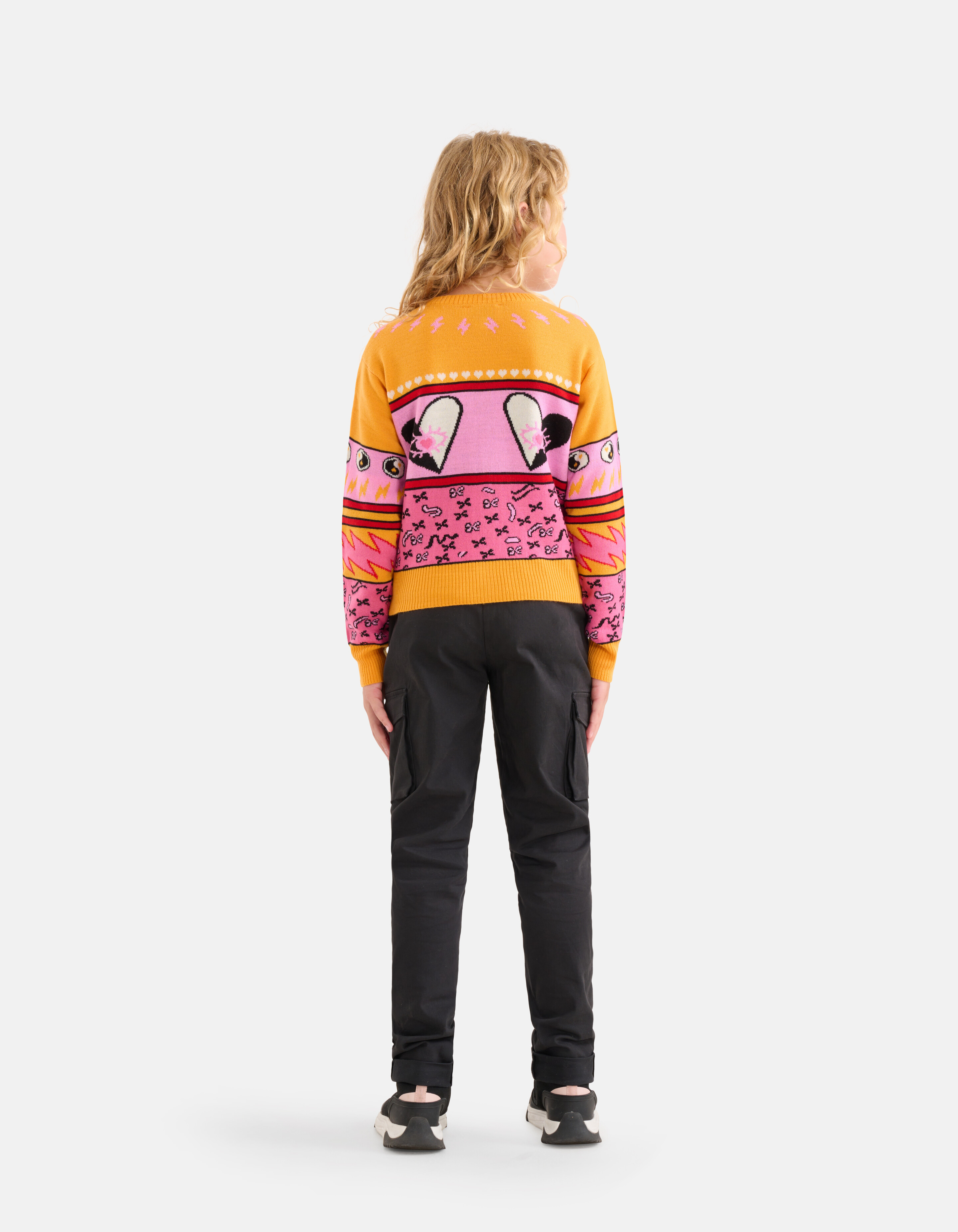 Grafisch Vest Oranje SHOEBY GIRLS