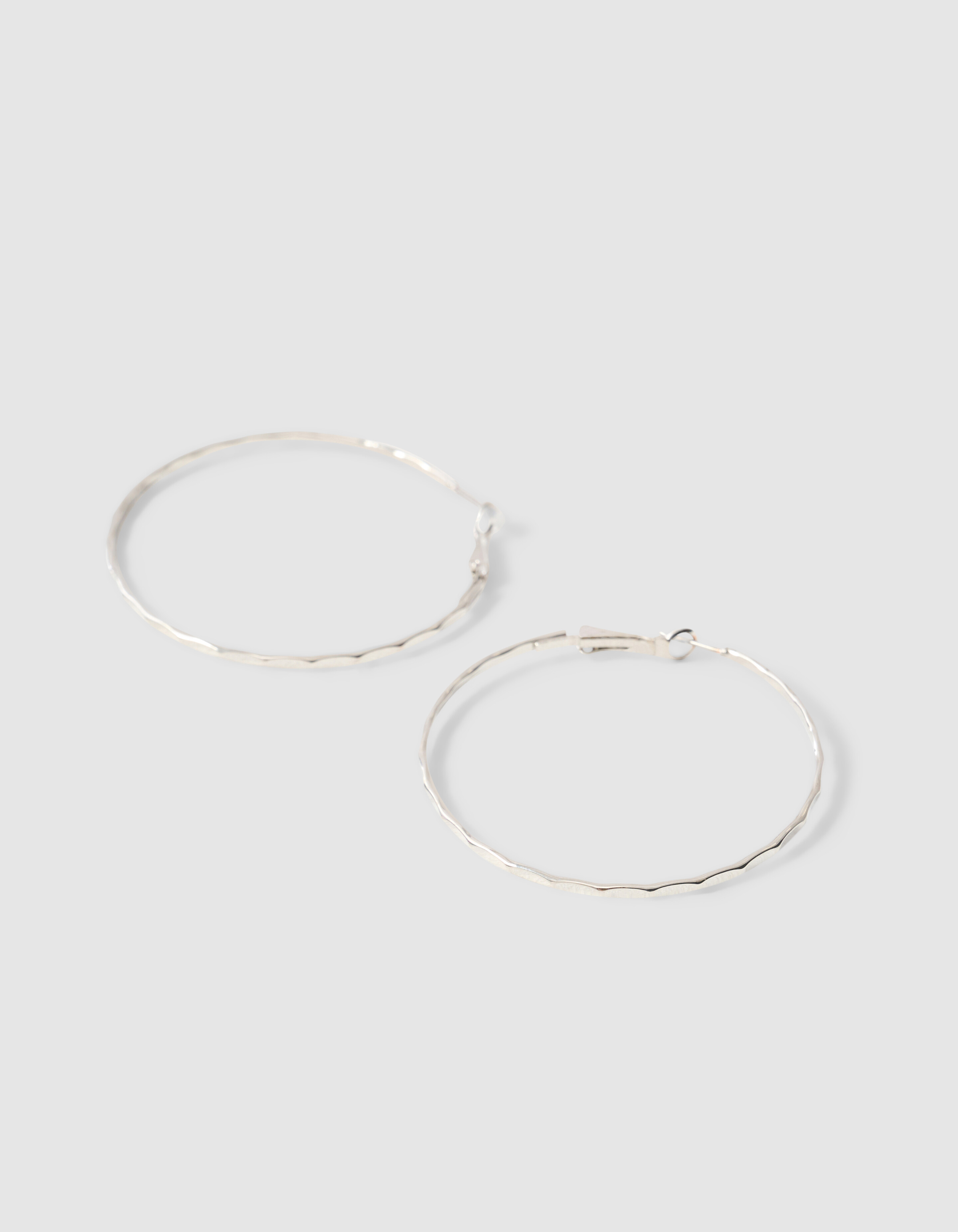 Big Hoop Oorbellen Zilver SHOEBY ACCESSOIRES