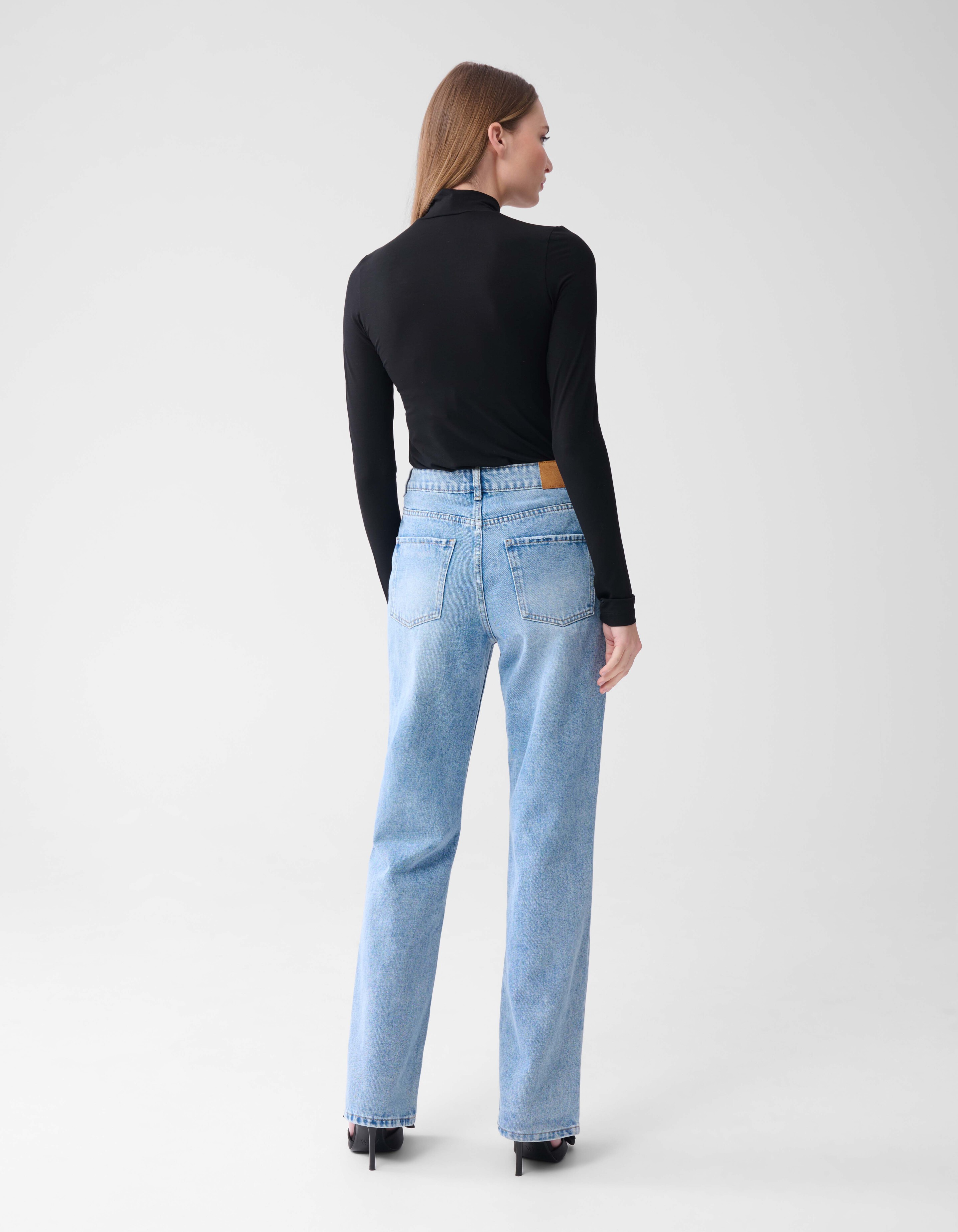 Basis Col Top Zwart SHOEBY WOMEN