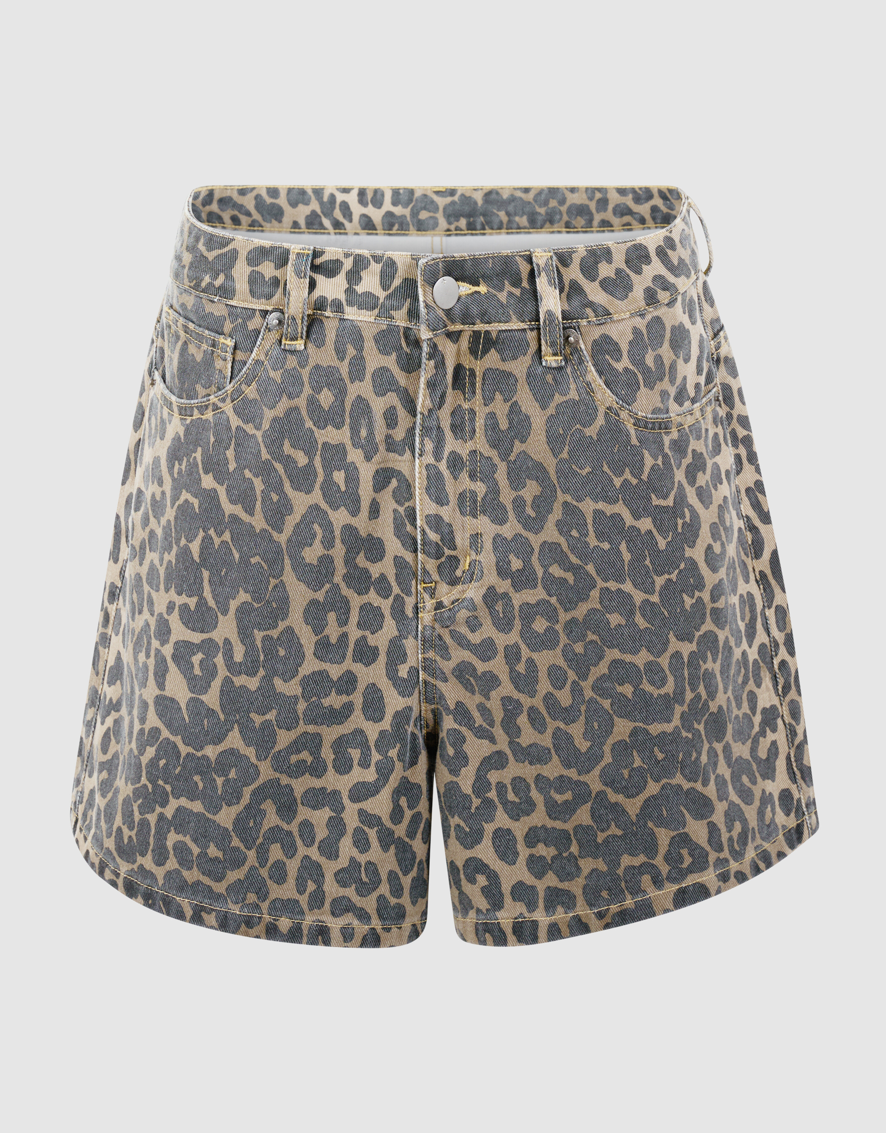 Leopard Denim Short Bruin SHOEBY WOMEN