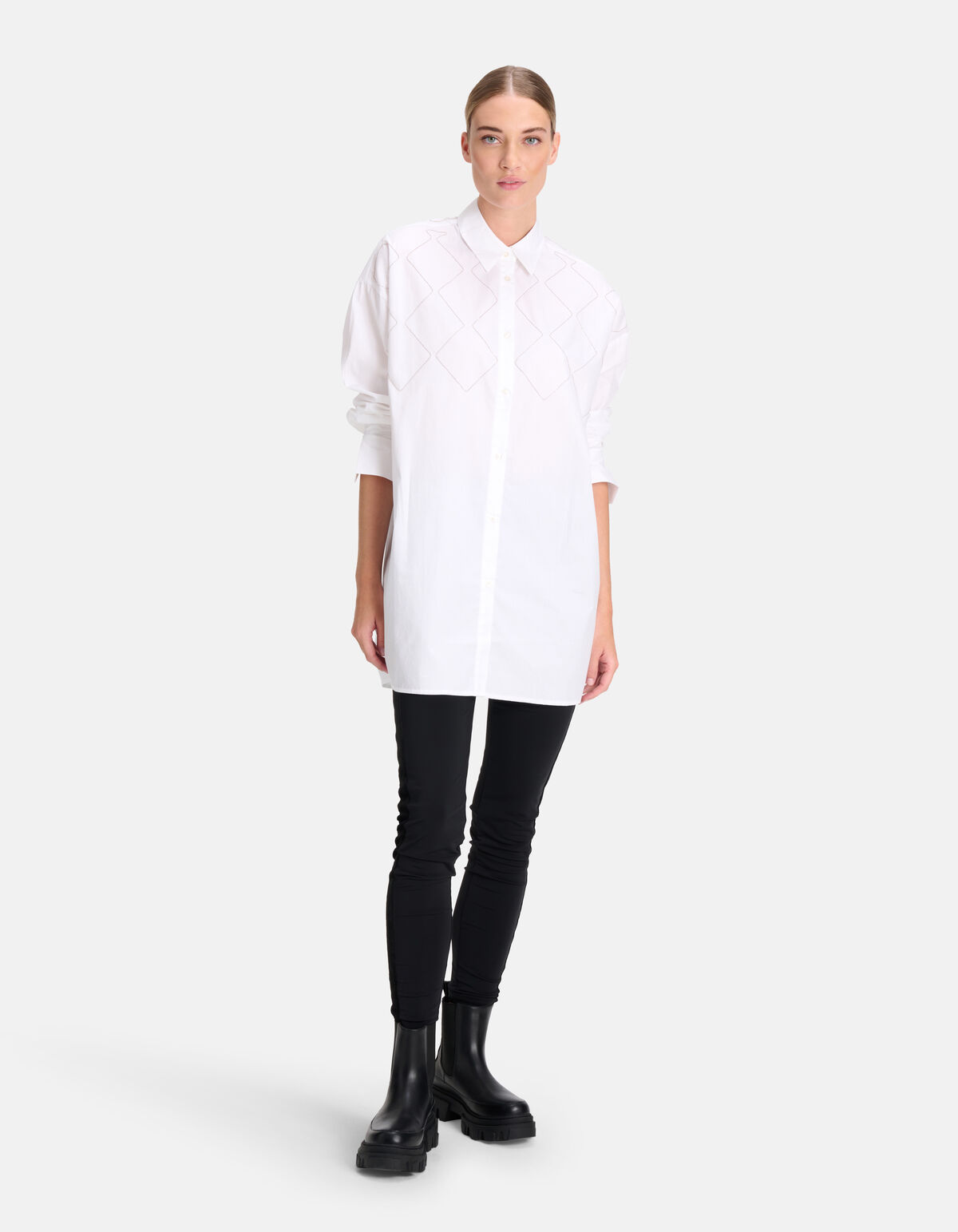Chain Poplin Blouse Wit By Mieke SHOEBY WOMEN