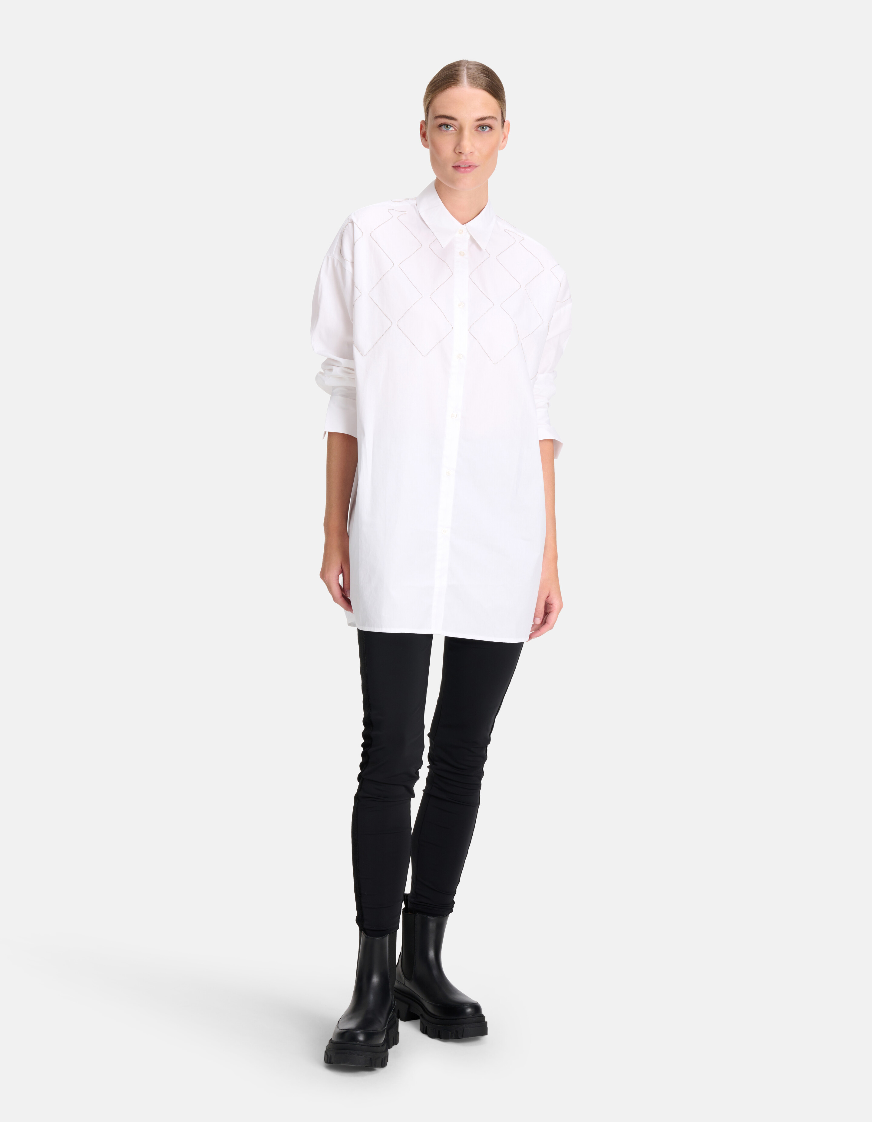 Chain Poplin Blouse Wit By Mieke SHOEBY WOMEN