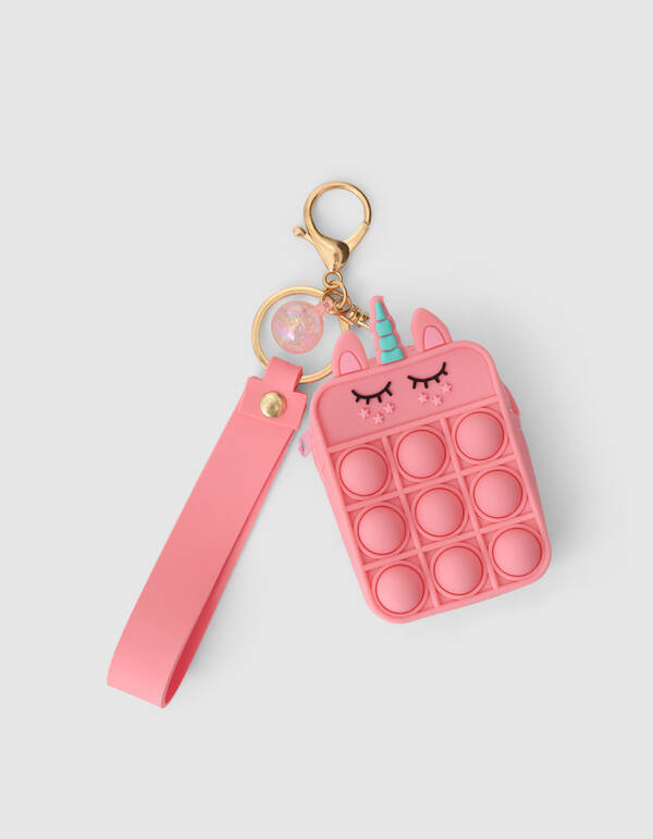 Pop It Unicorn Sleutelhanger Roze SHOEBY ACCESSOIRES