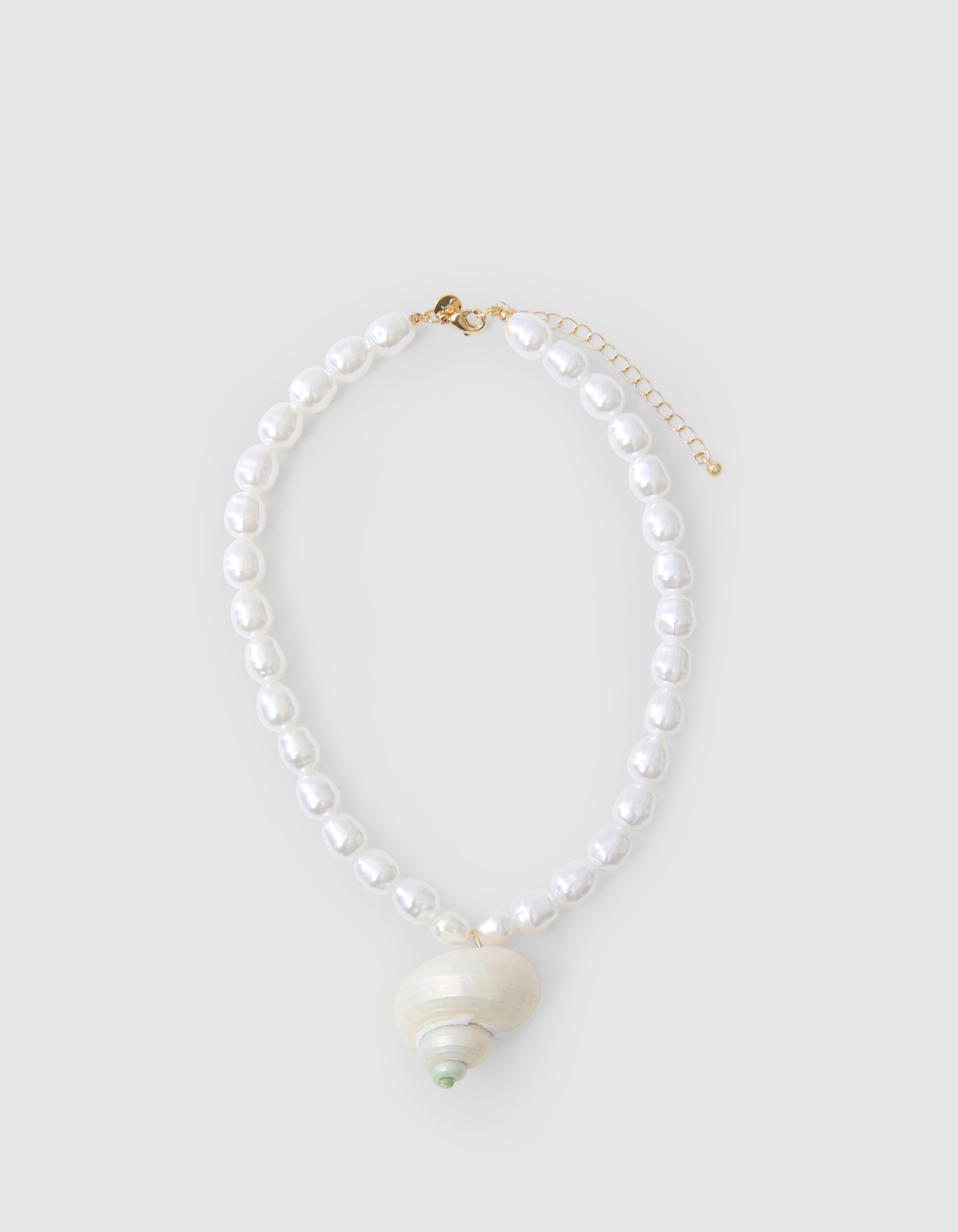 Statement Schelp Ketting Wit By Lizzy SHOEBY ACCESSOIRES