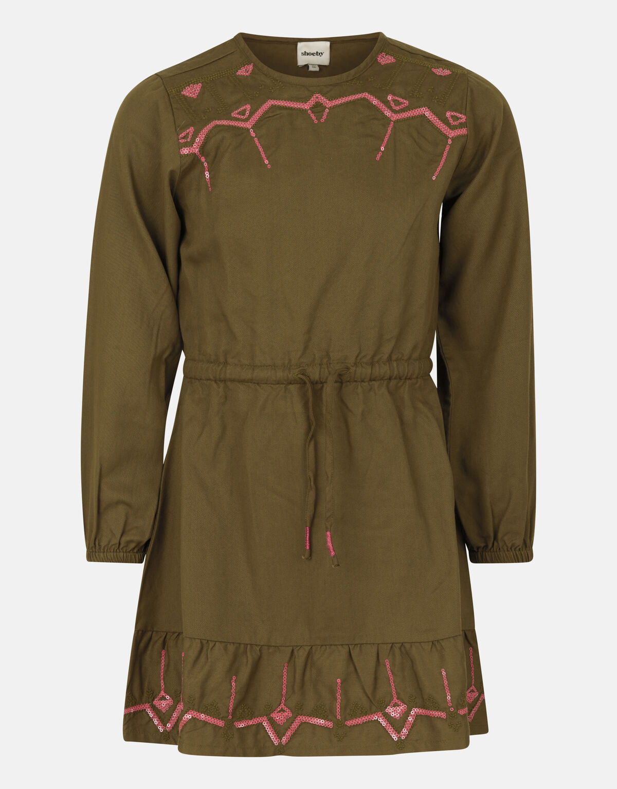 Strass Jurk Donkergroen SHOEBY GIRLS