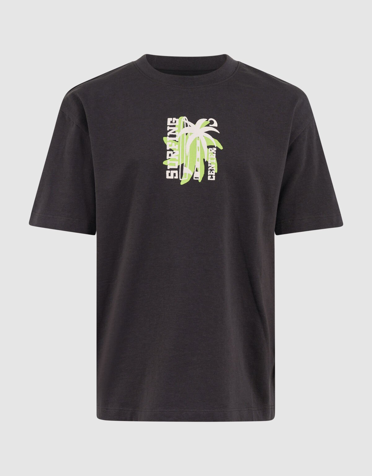 Surfing Artwork T-shirt Donkergrijs SHOEBY BOYS