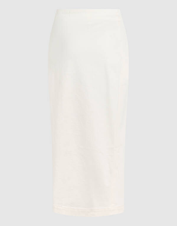 Denim Midi Rok Gebroken Wit By Fred SHOEBY WOMEN